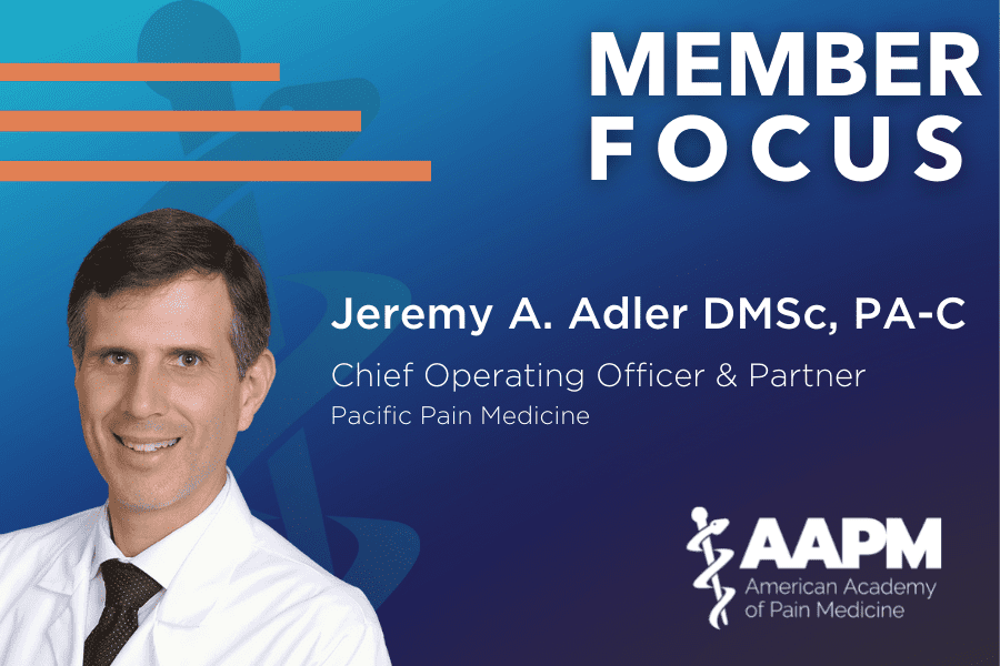 AAPM Member Spotlight Jeremy Adler